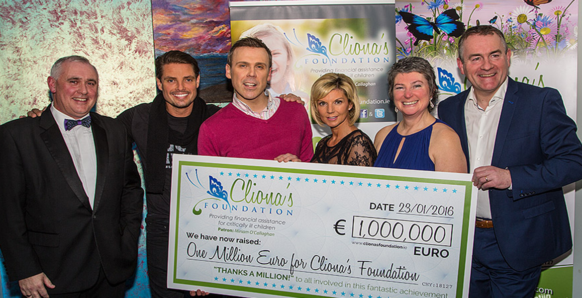 Clionas Foundation Celebrate Raising One Million Euro